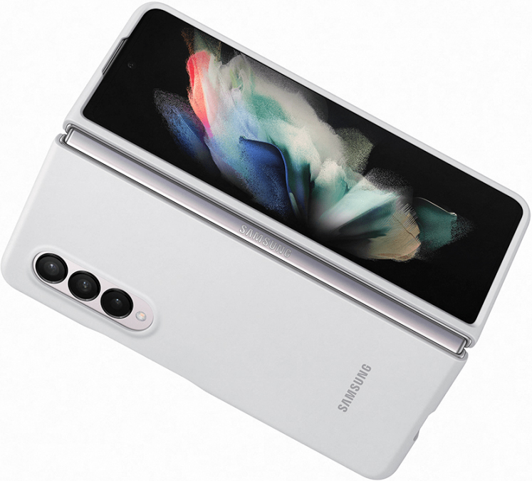 Клип-кейс Samsung Galaxy Z Fold3 Silicone Cover White (EF-PF926TWEGRU) 0313-9168 Galaxy Z Fold3 Silicone Cover White (EF-PF926TWEGRU) - фото 8