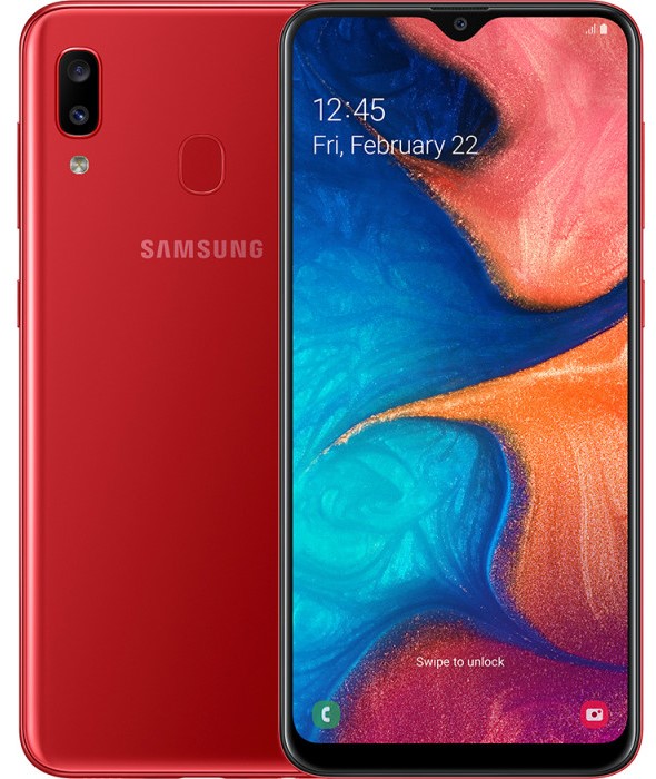 Смартфон Samsung A205 Galaxy A20 3/32Gb Red 0101-6713 SM-A205FZKVSER A205 Galaxy A20 3/32Gb Red - фото 1