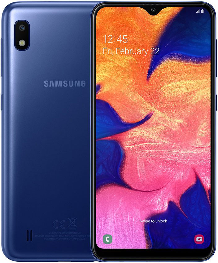 Смартфон Samsung A105 Galaxy A10 2/32Gb Blue 0101-6726 SM-A105FZBGSER A105 Galaxy A10 2/32Gb Blue - фото 1