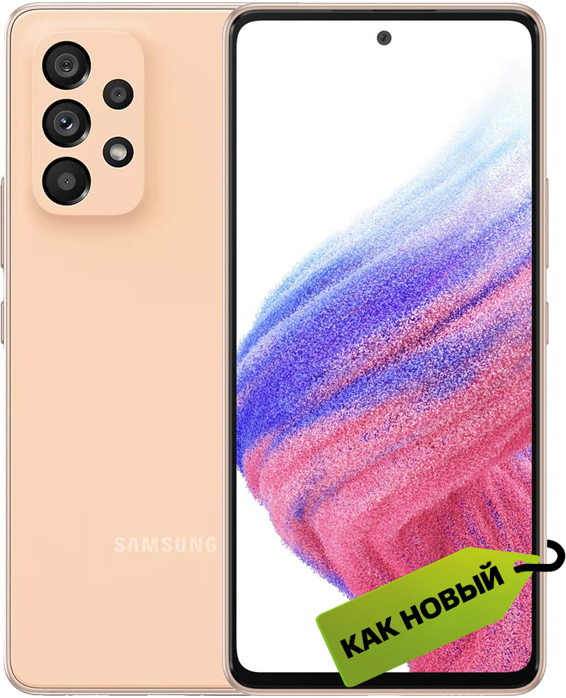 

Смартфон Samsung, Galaxy A53 6/256 Гб 5G Оранжевый «Как новый»