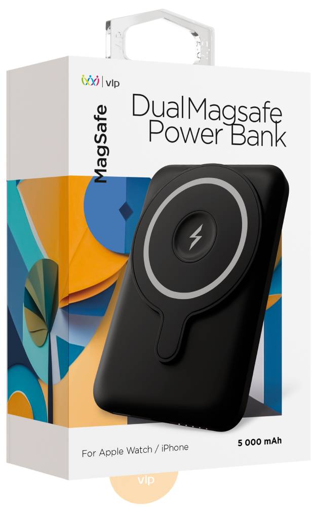 Внешний аккумулятор VLP Dual Magsafe 5000 mAh 3A USB-C Черный 0301-0788 - фото 3