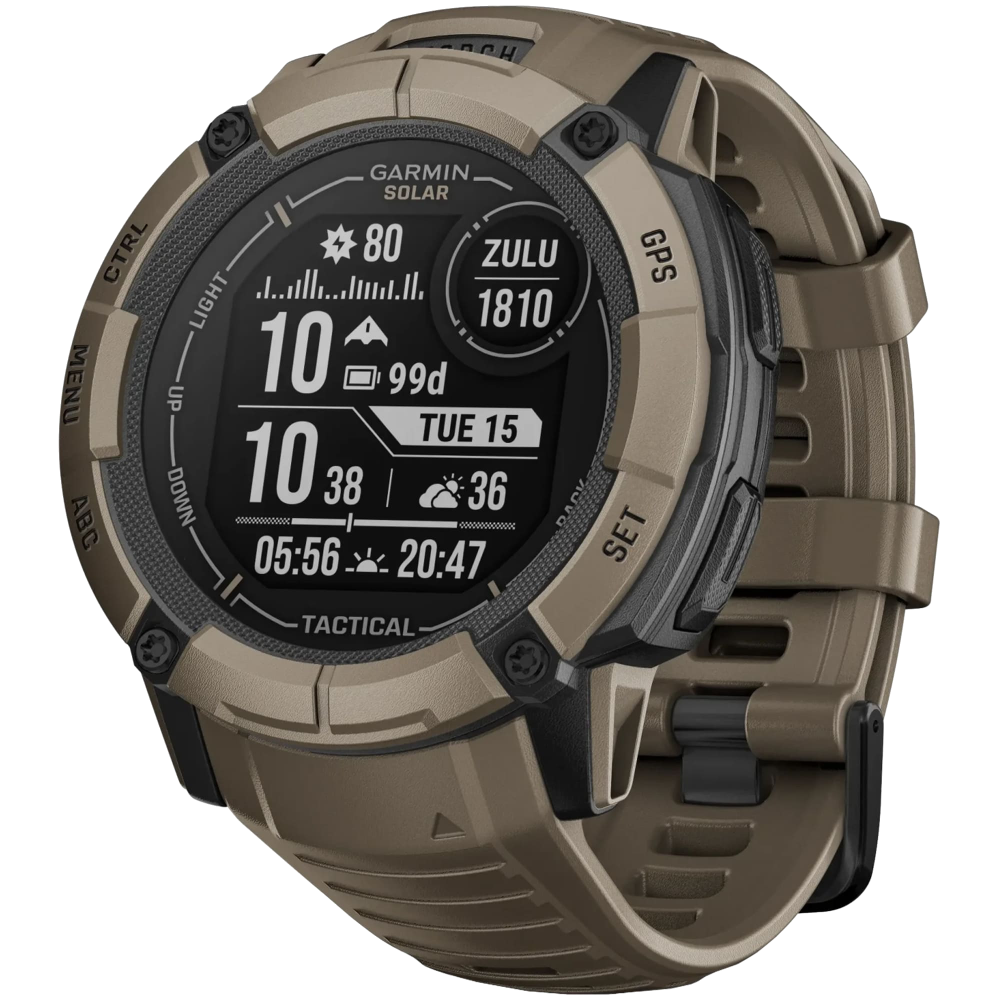 

Часы Garmin, Instinct 2X Solar Tactical Edition Коричневые