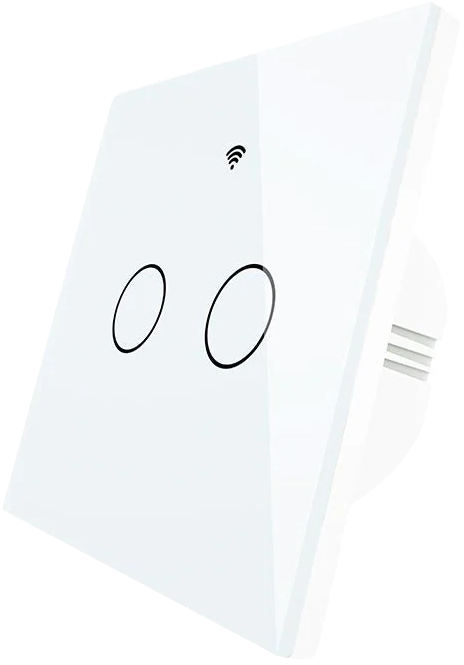 Умный выключатель MOES Gang Smart Switch Sensor w/o grounding ZS-EU2, Zigbee, 100-240 В Белый