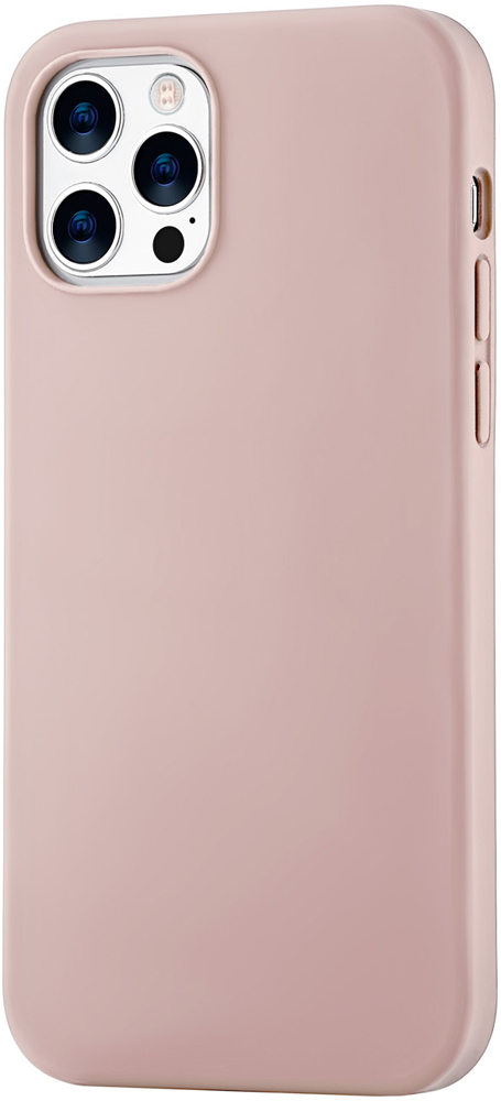 Клип-кейс uBear iPhone 12 Pro Max liquid силикон Pink 0313-8720 - фото 2