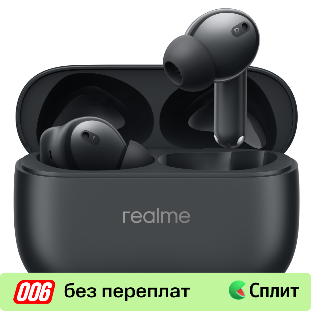 

Беспроводные наушники realme, Buds Т310 Черные