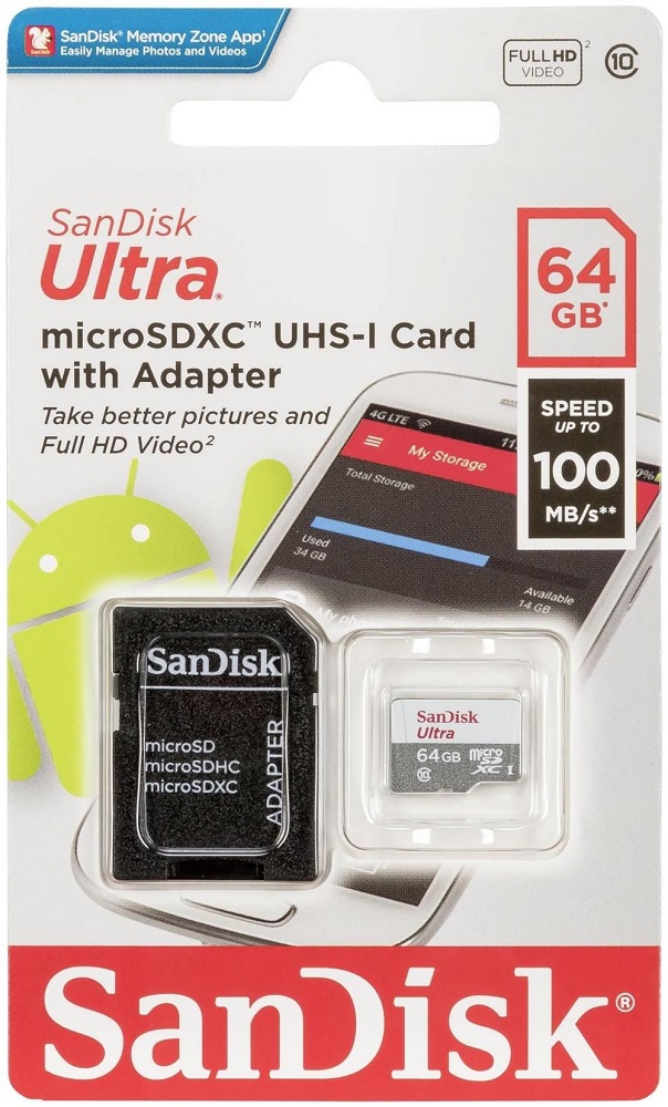 Карта памяти MicroSD SanDisk