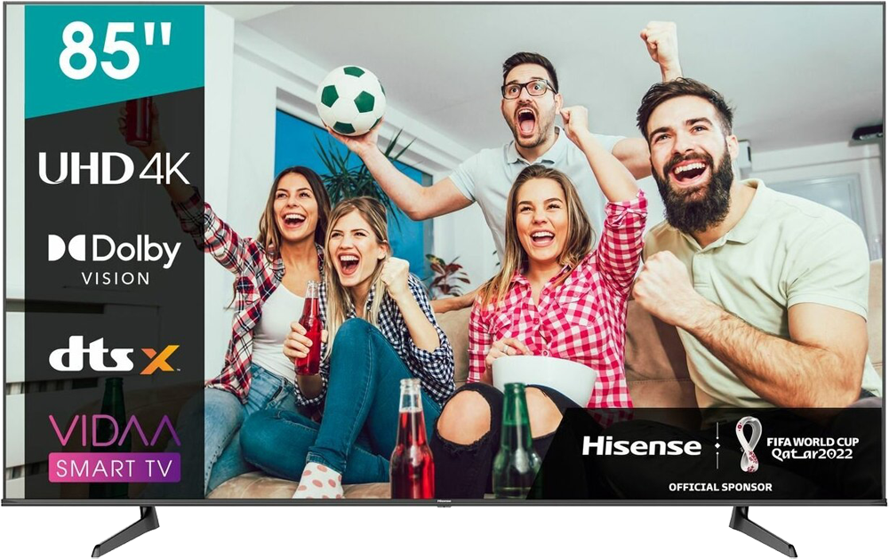 

Телевизор Hisense, 85" 85A6BG Черный