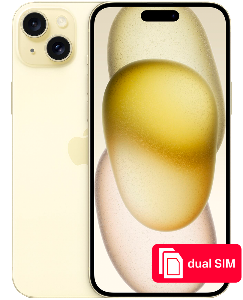 

Смартфон Apple, iPhone 15 Plus 128Gb SIM + SIM Желтый