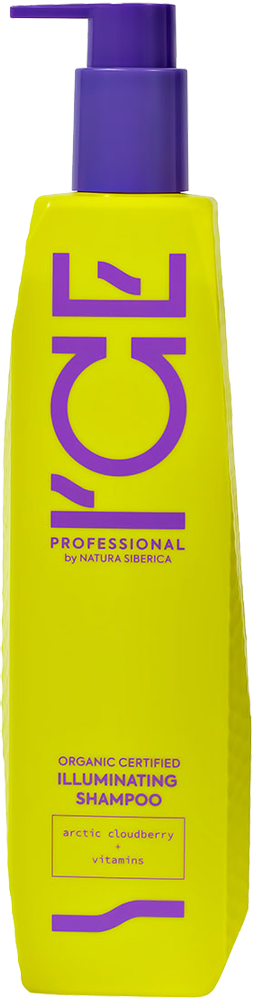 Шампунь Natura Siberica Ice Professional Illuminating Organic для блеска волос с витаминами C E F 300мл