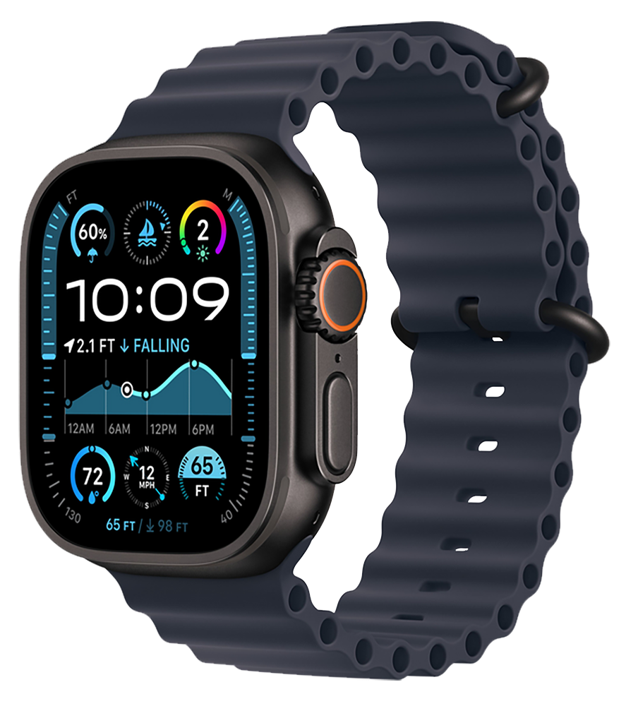 

Часы Apple, Watch Ultra 2 (2024) Black Titanium +ремешок Ocean Band navy