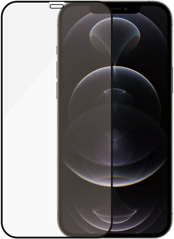 Стекло защитное PanzerGlass Apple iPhone 12|12 Pro Case Friendly AB черная рамка