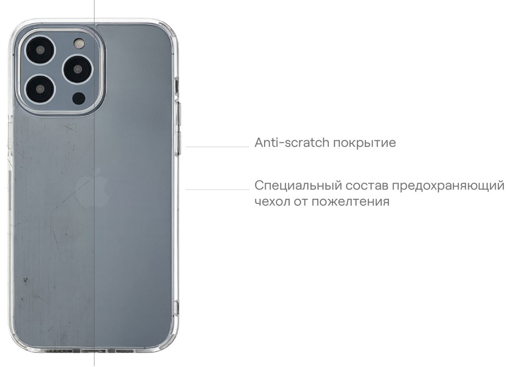 Чехол-накладка uBear Real Case для iPhone 14 Прозрачный (CS163TT61RL-I22) 0319-0576 Real Case для iPhone 14 Прозрачный (CS163TT61RL-I22) - фото 7