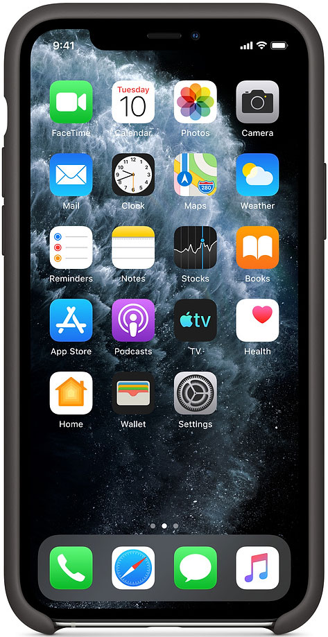 Клип-кейс Apple iPhone 11 Pro MWYN2ZM/A силиконовый Черный 0313-8171 MWYN2ZM/A iPhone 11 Pro MWYN2ZM/A силиконовый Черный - фото 2