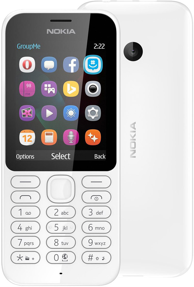 

Мобильный телефон Nokia, 222 Dual Sim White