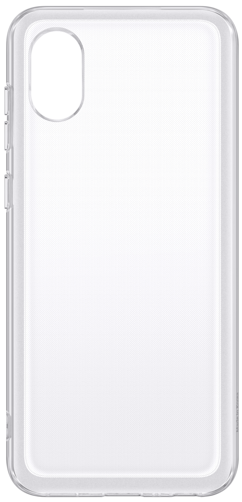 Клип-кейс Samsung Galaxy A03 Core Soft Clear Cover прозрачный (EF-QA032TTEGRU) клип кейс samsung galaxy a02s soft clear cover black ef qa025tbegru