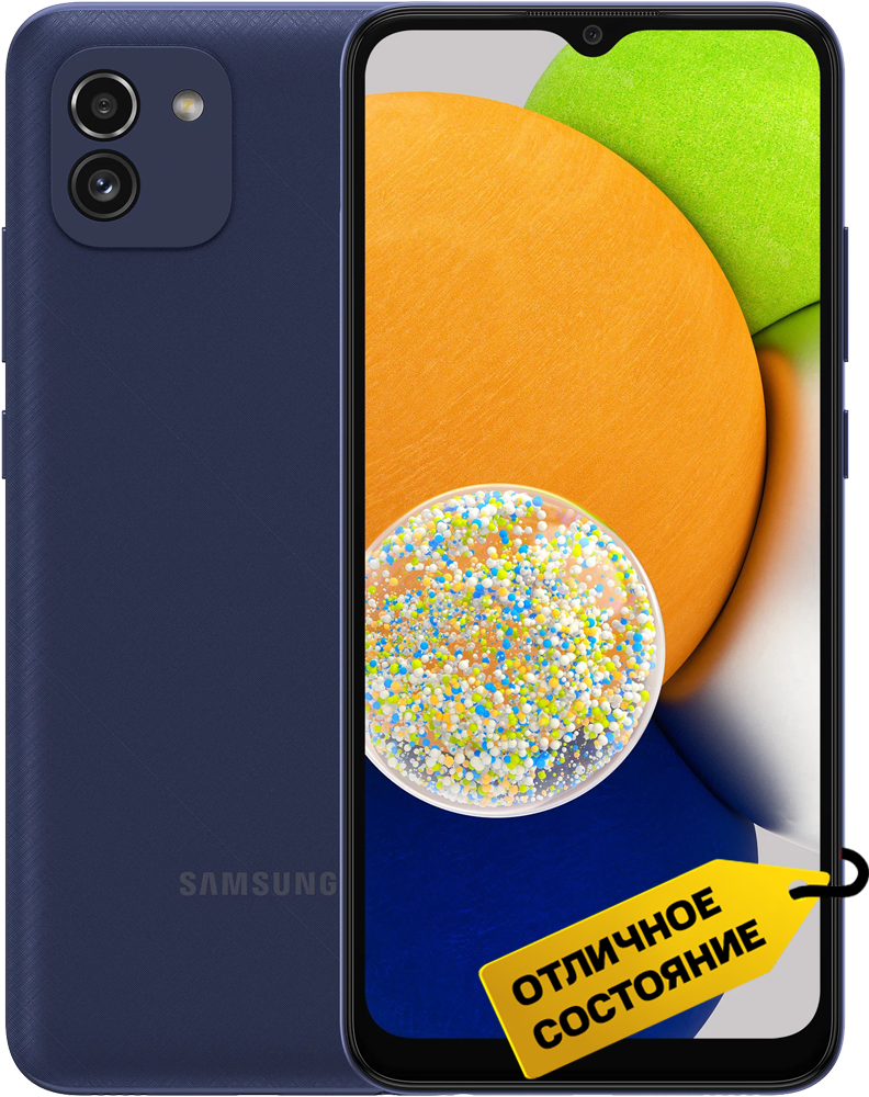 

Смартфон Samsung, Galaxy A03 4/64Gb Синий «Отличное состояние»