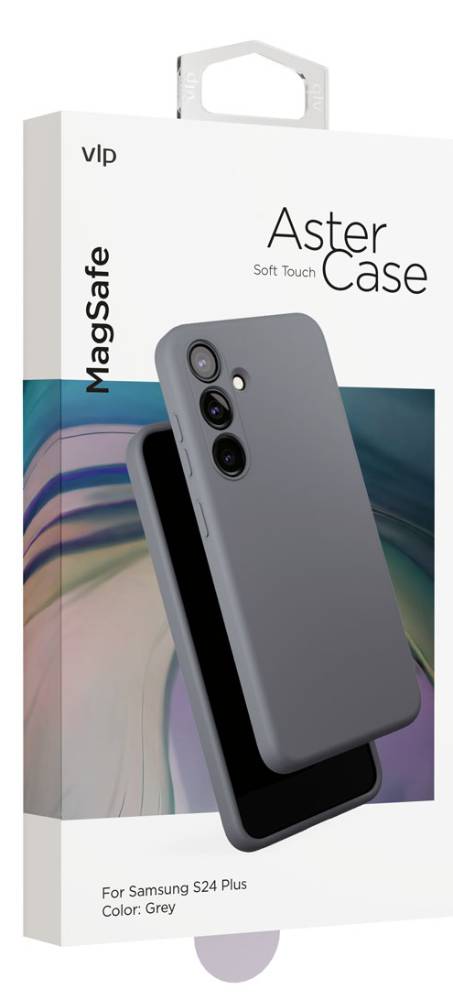 Чехол-накладка VLP Aster Case MagSafe для Samsung Galaxy S24 Plus Серый 3100-1435 - фото 2