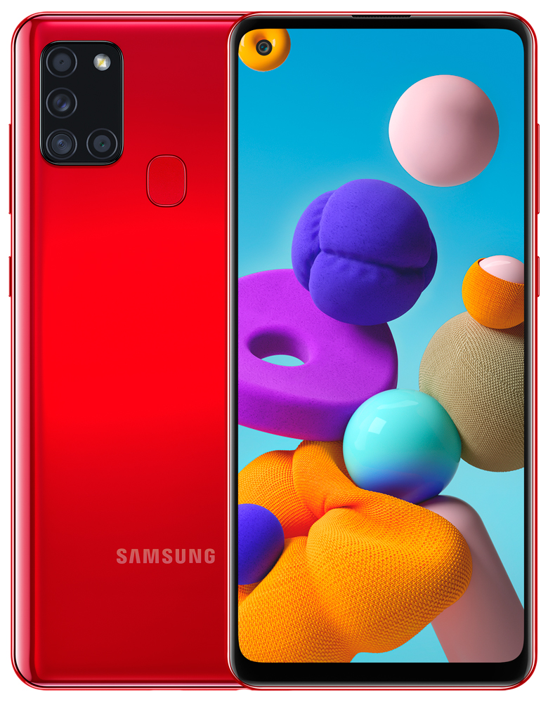 Смартфон Samsung A217 Galaxy A21s 4/64Gb Red 0101-7139 SM-A217FZROSER A217 Galaxy A21s 4/64Gb Red - фото 1