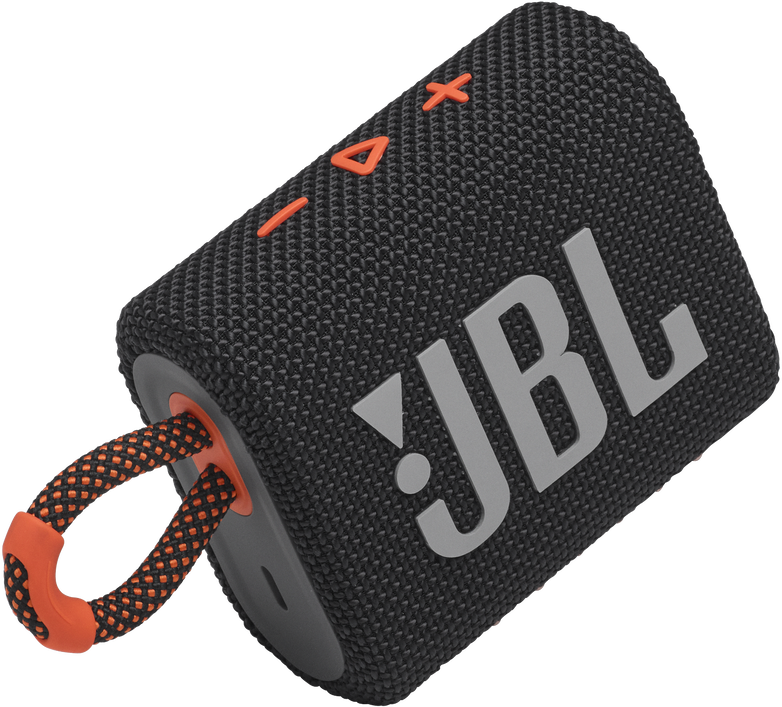 Портативная акустическая система JBL GO 3 Black/Orange 0400-2165 GO 3 Black/Orange - фото 4