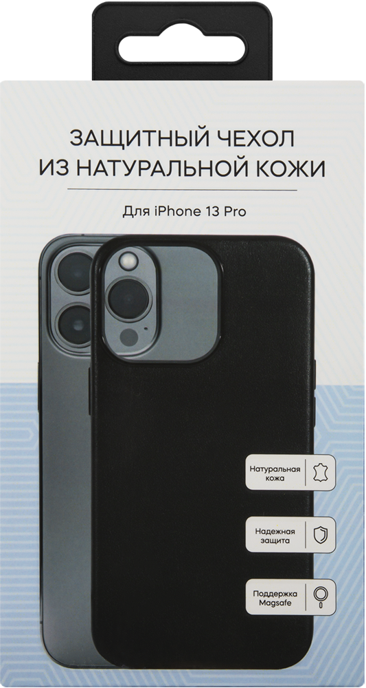 Чехол-накладка RedLine для iPhone 13 pro MagSafe кожаный Черный 0319-0408 - фото 3