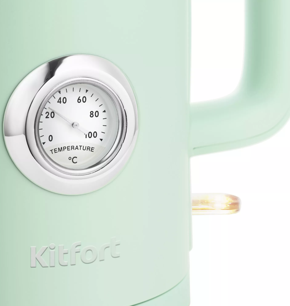 Чайник электрический Kitfort КТ-659-2 Зеленый 7000-4106 - фото 2