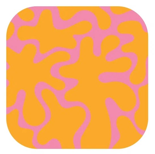 

Стикер VLP, Blots Pink Orange