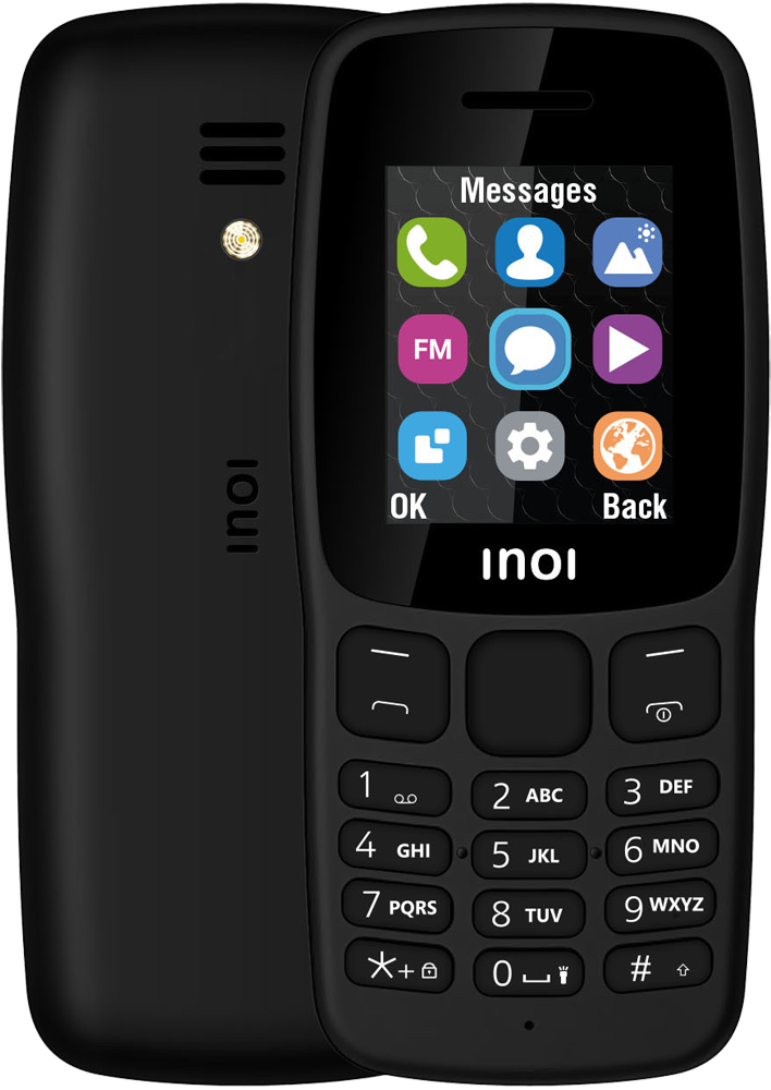 Мобильный телефон INOI 101 Dual sim Черный мобильный телефон inoi 118b dual sim чёрный