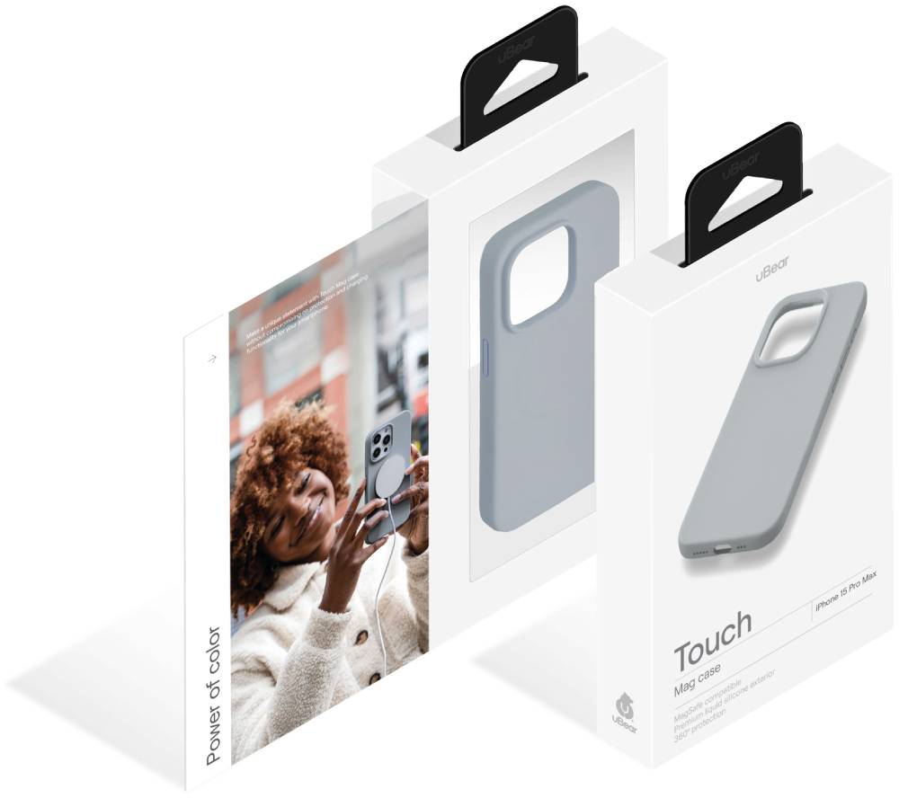 Чехол-накладка uBear Touch Mag Case для iPhone 15 Pro Max Серый 0314-0154 - фото 6