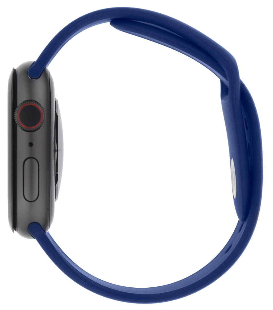 Ремешок для умных часов InterStep Sport Apple Watch 42/44мм силиконовый Blue 0400-1713 Sport Apple Watch 42/44мм силиконовый Blue - фото 5