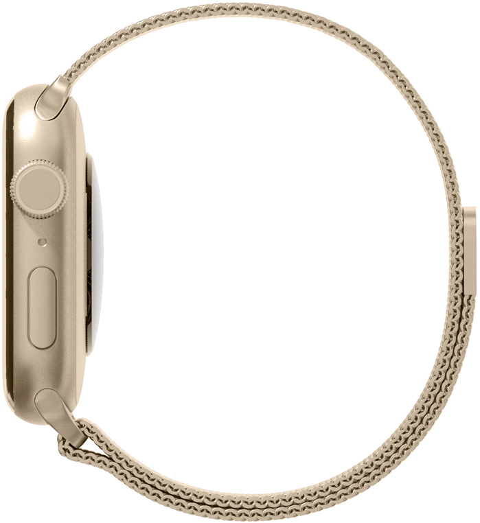 Ремешок для умных часов VLP Milanese Apple Watch 42|44|45 Золотой 0319-1067 - фото 3
