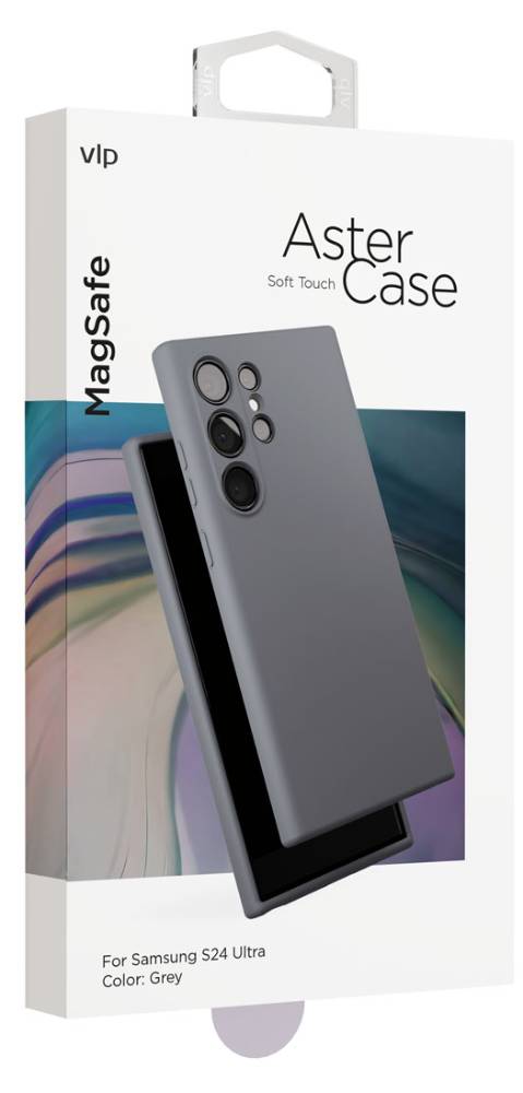 Чехол-накладка VLP Aster Case MagSafe для Samsung Galaxy S24 Ultra Серый 3100-1434 - фото 2