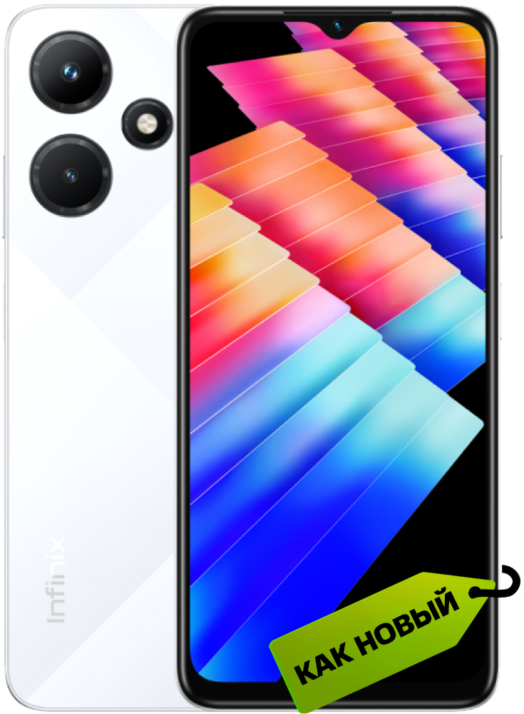 Infinix HOT 30i 4/64 Гб Белый «Как новый»