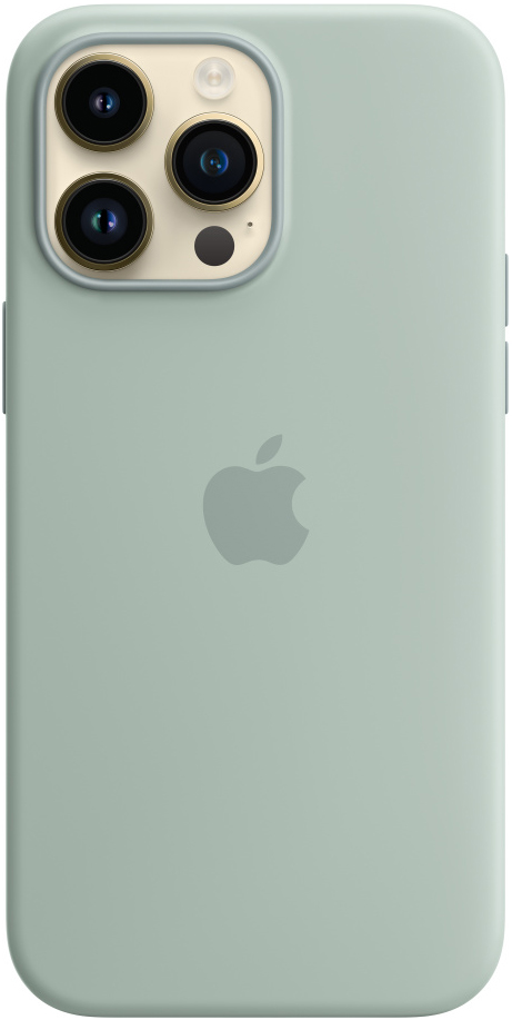 Чехол-накладка Apple iPhone 14 Pro Max Silicone Case with MagSafe Нежный кактус 0319-0740 - фото 3