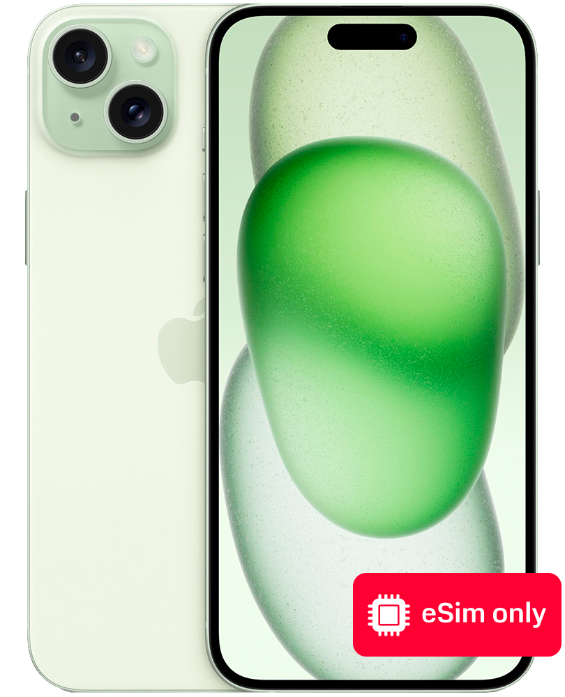 

Смартфон Apple, iPhone 15 Plus 128Gb eSIM only Зеленый