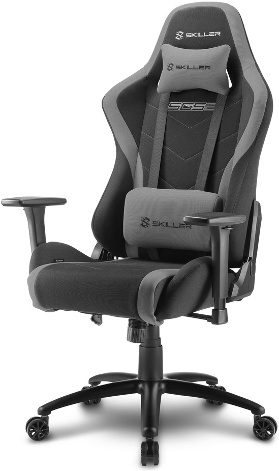 Игровое кресло Sharkoon Skiller SGS2 ткань Черно-серое