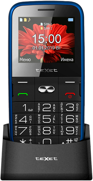 Мобильный телефон teXet TM-B227 Dual sim Blue 0101-7696 - фото 2