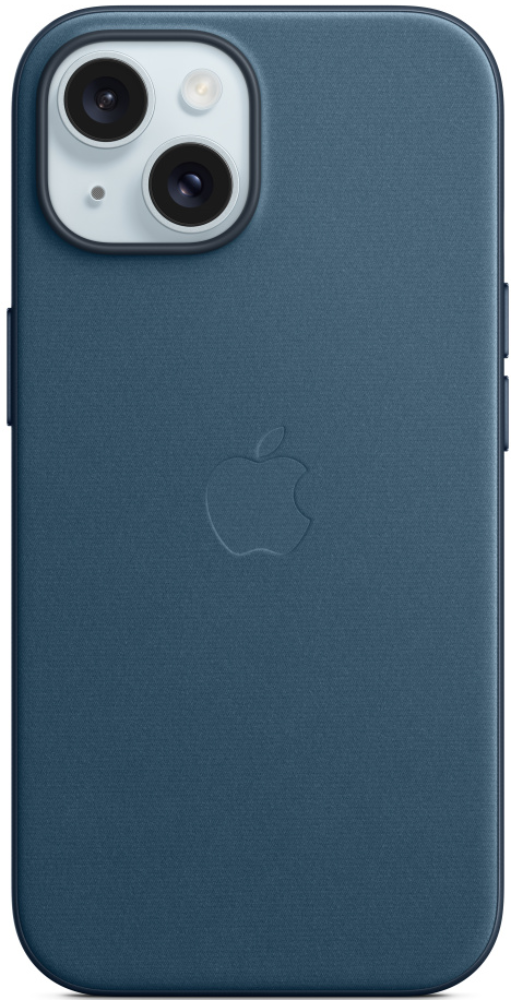 Чехол-накладка Apple iPhone 15 FineWoven Case with MagSafe Тихоокеанский синий