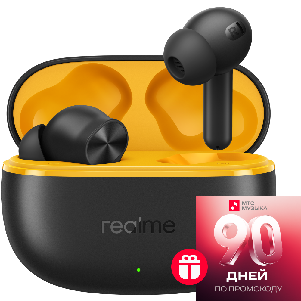 

Беспроводные наушники realme, Buds Т200 Lite Черные