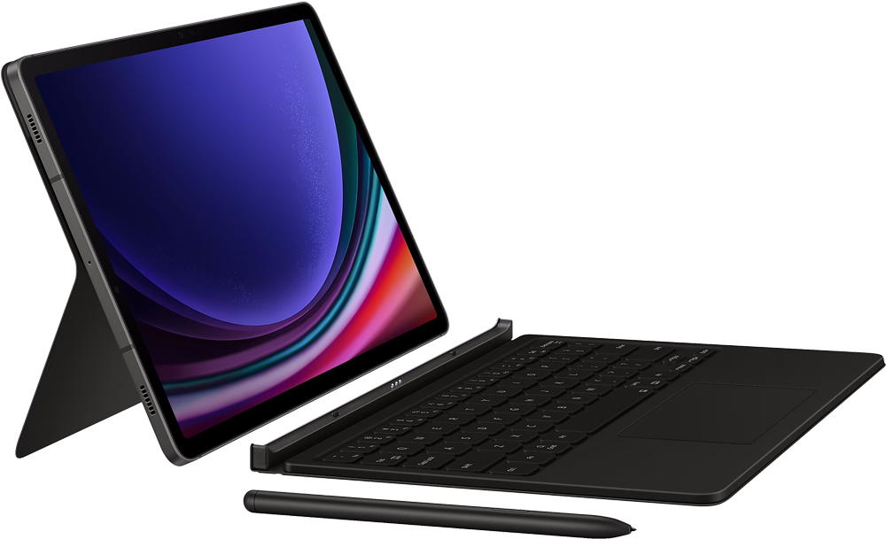 

Чехол-клавиатура Samsung, Book Cover Keyboard для Galaxy Tab S9 с тачпадом Чёрный