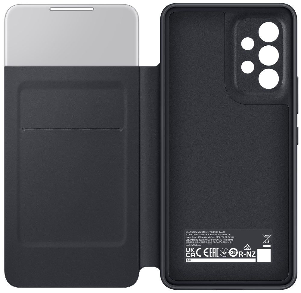 Чехол-книжка Samsung Galaxy A53 Smart S View Wallet Cover Black 0319-0161 EF-EA536PBEGRU - фото 5
