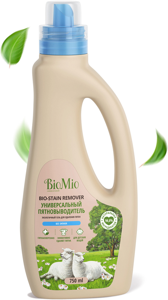 

Пятновыводитель для стирки белья BioMio, Bio-Stain remover без запаха ЭКО 750мл