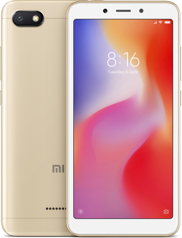 

Смартфон Xiaomi, Redmi 6A 2/32Gb Gold