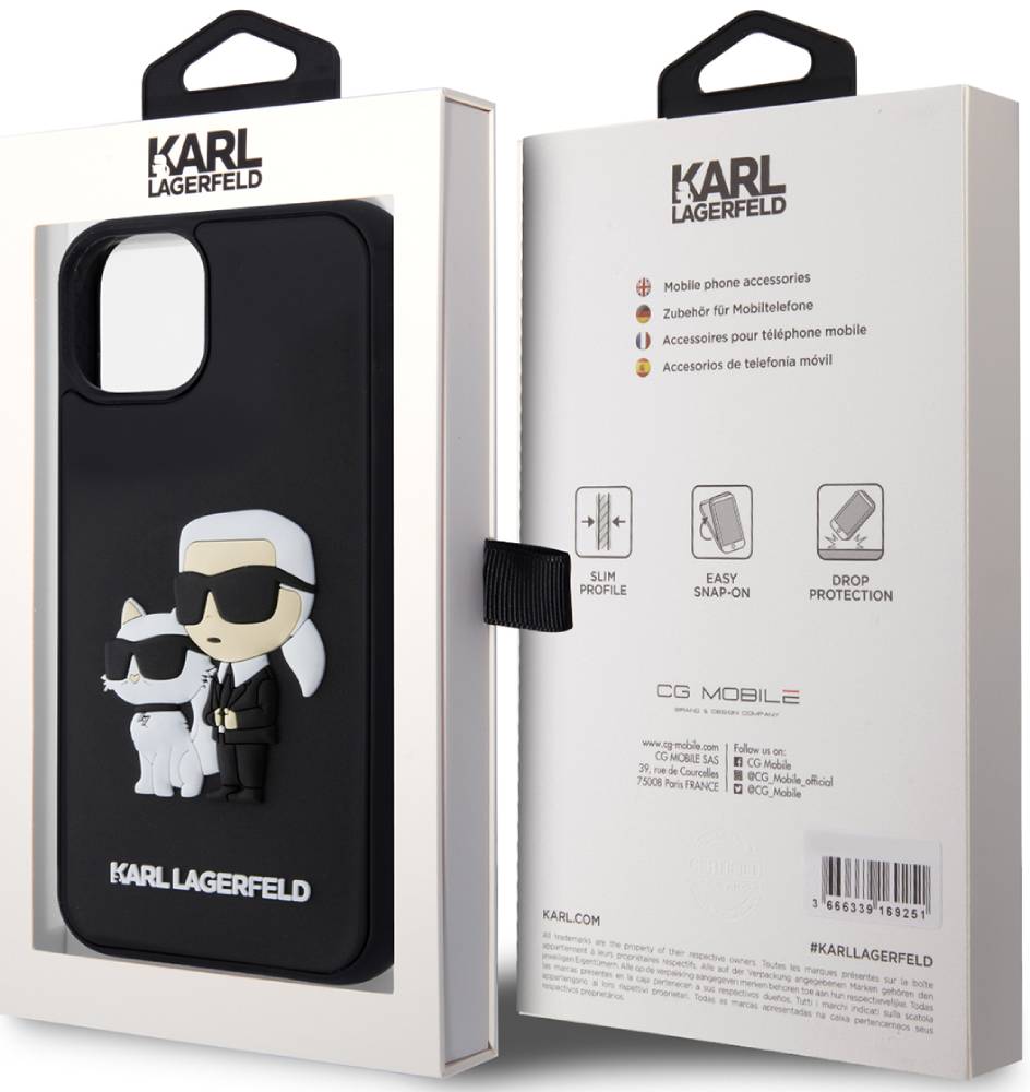 Отзывы на Чехол-накладка Karl Lagerfeld для iPhone 15 3D Rubber Case Karl  and Choupette Черный (KLHCP15S3DRKCNK) - Интернет-Магазин МТС