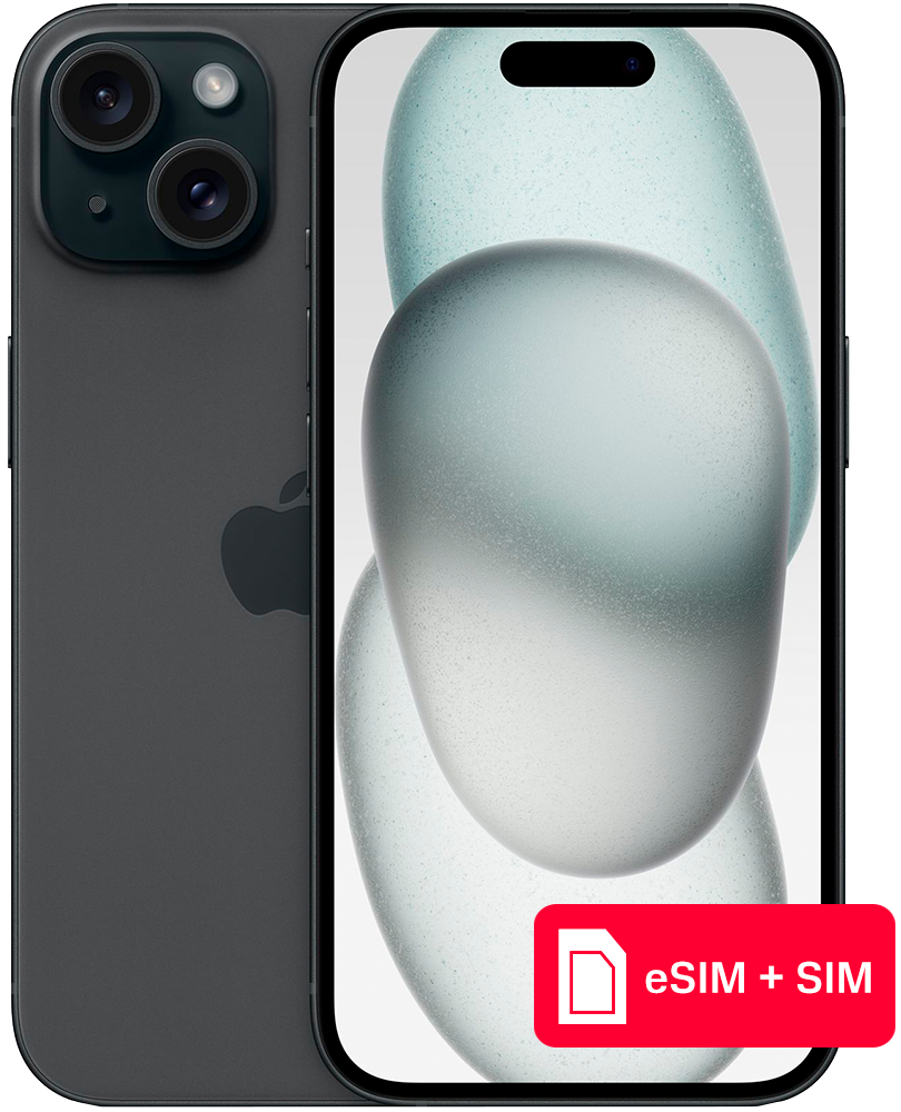 Apple iPhone 15 128Gb eSIM + SIM Черный