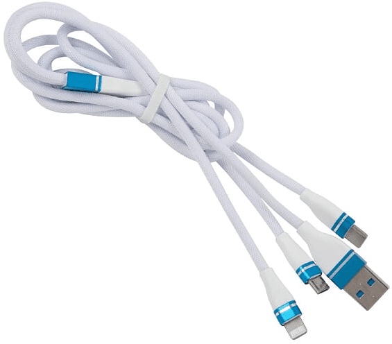 Дата-кабель RedLine USB A-Type-С+Lightning+Micro White 0307-0640 USB A-Type-С+Lightning+Micro White - фото 3