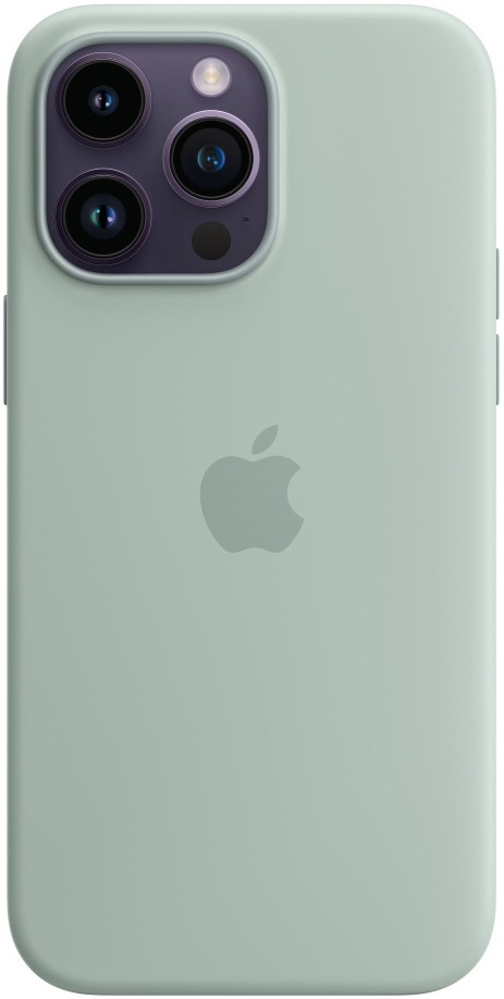Чехол-накладка Apple iPhone 14 Pro Max Silicone Case with MagSafe Нежный кактус 0319-0740 - фото 2