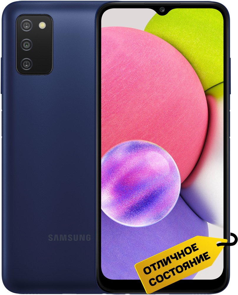 

Смартфон Samsung, Galaxy A03s 3/32Gb Синий «Отличное состояние»