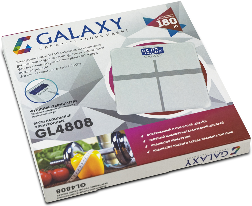 Весы напольные Galaxy GL 4808 White фото 4