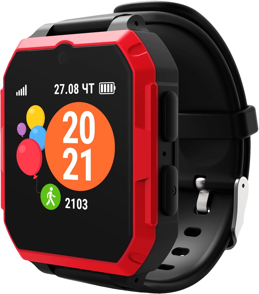 Детские часы Geozon G-Kids 4G Ultra Black/Red