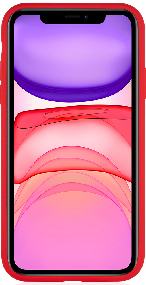 Клип-кейс VLP iPhone 11 liquid силикон Red 0313-8739 - фото 4
